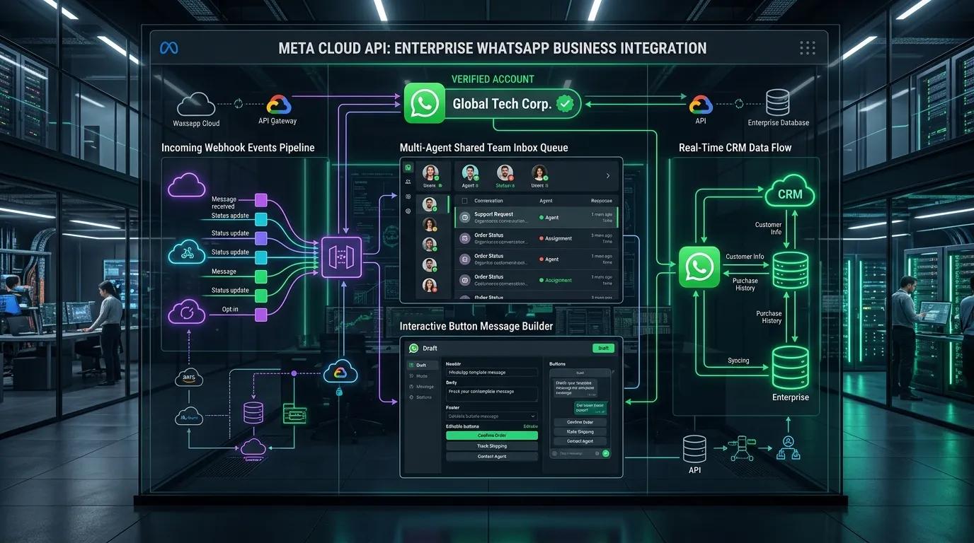 Enterprise WhatsApp Business Meta Cloud API Architecture and Shared Inbox