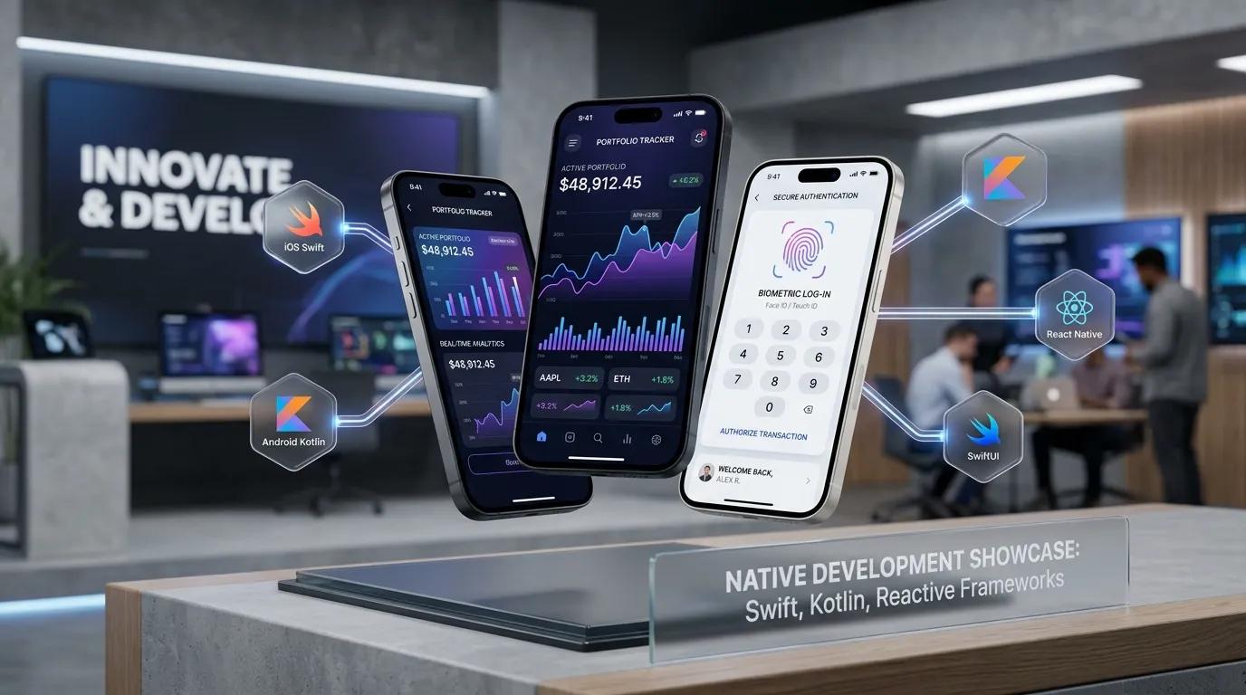 Zectagon Native Mobile App Development Laboratory with Swift, Kotlin, and React Native